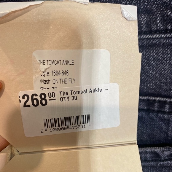 MOTHER Denim The Tomcat Ankle Jeans In On The Fly NWT - Picture 12 of 14